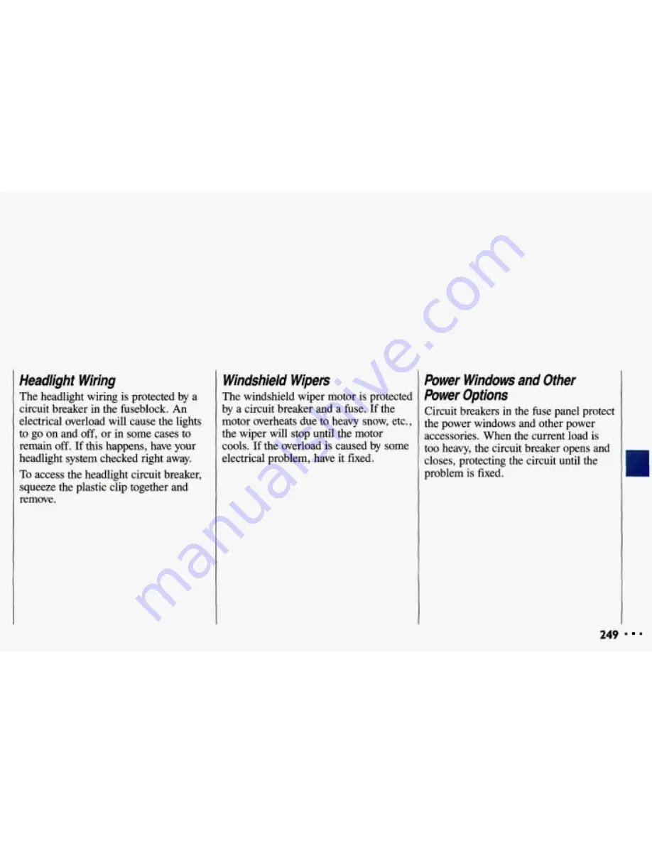 Chevrolet 1993 Cavalier Owner'S Manual Download Page 251