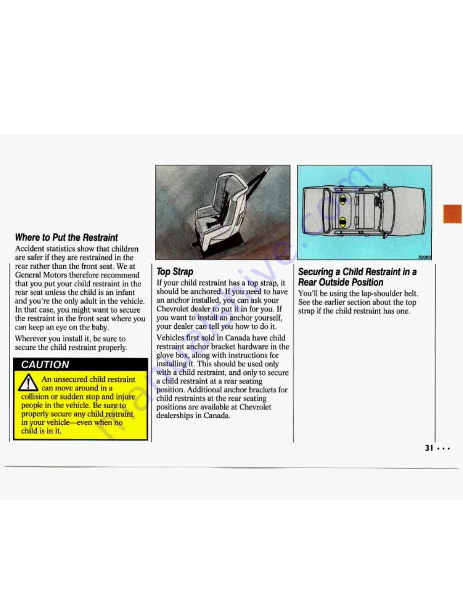 Chevrolet 1993 Lumina Owner'S Manual Download Page 33