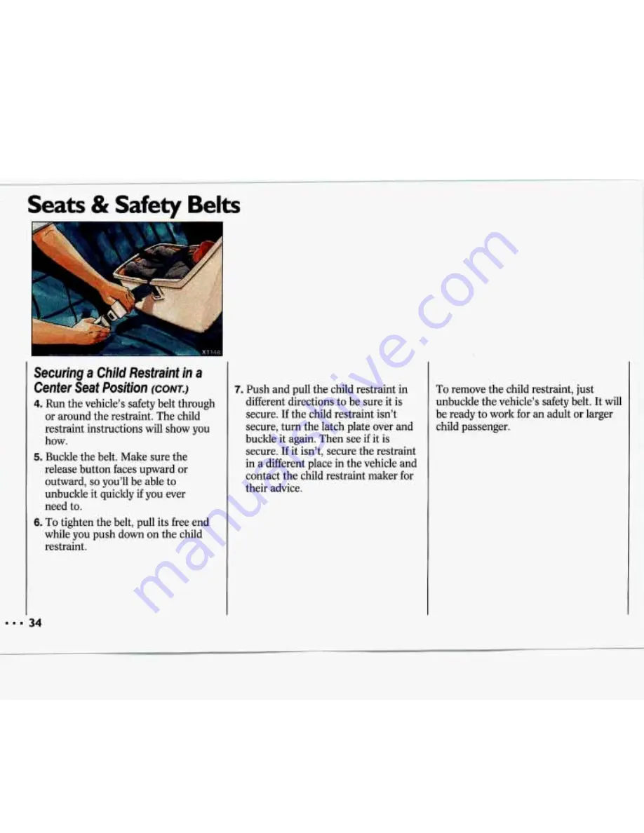 Chevrolet 1993 Lumina Owner'S Manual Download Page 36