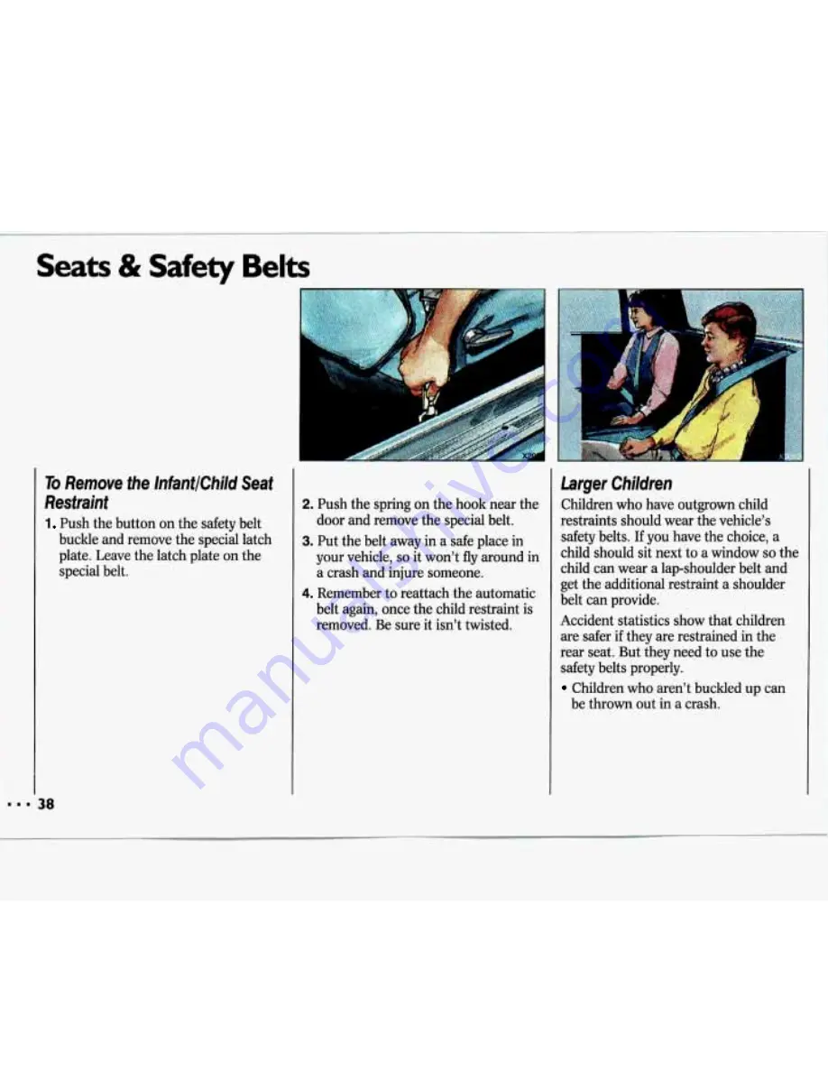 Chevrolet 1993 Lumina Owner'S Manual Download Page 40