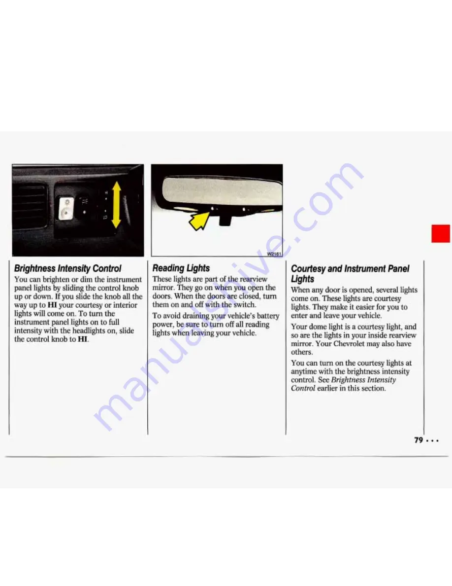 Chevrolet 1993 Lumina Owner'S Manual Download Page 81