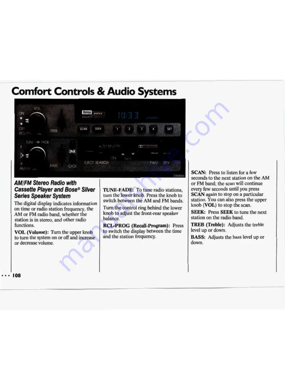 Chevrolet 1993 Lumina Owner'S Manual Download Page 110