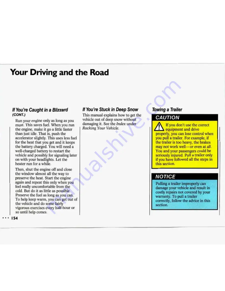 Chevrolet 1993 Lumina Owner'S Manual Download Page 156