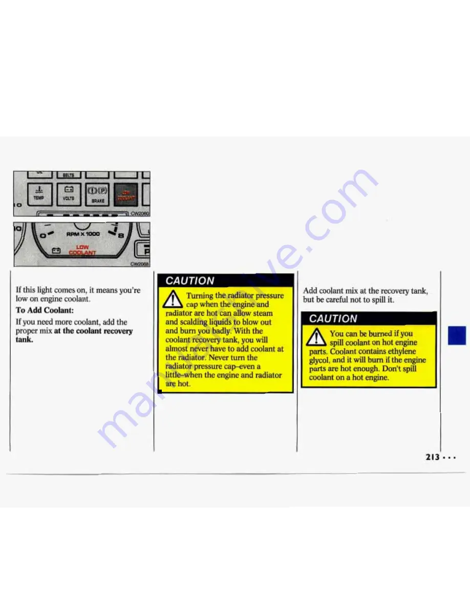 Chevrolet 1993 Lumina Owner'S Manual Download Page 215