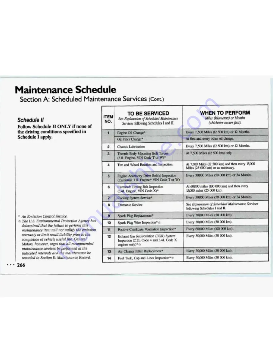 Chevrolet 1993 Lumina Owner'S Manual Download Page 268