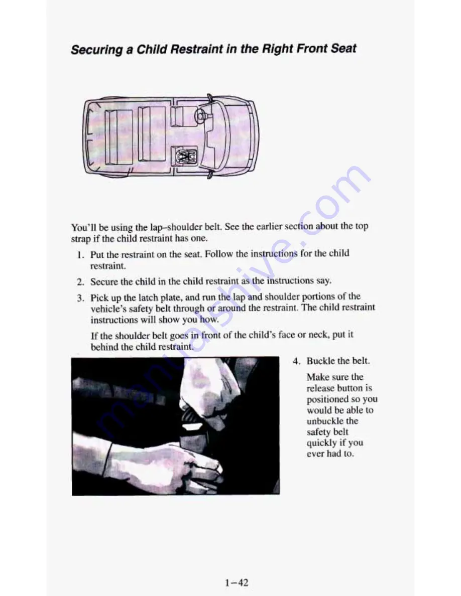 Chevrolet 1994 Astro Cargo Owner'S Manual Download Page 54