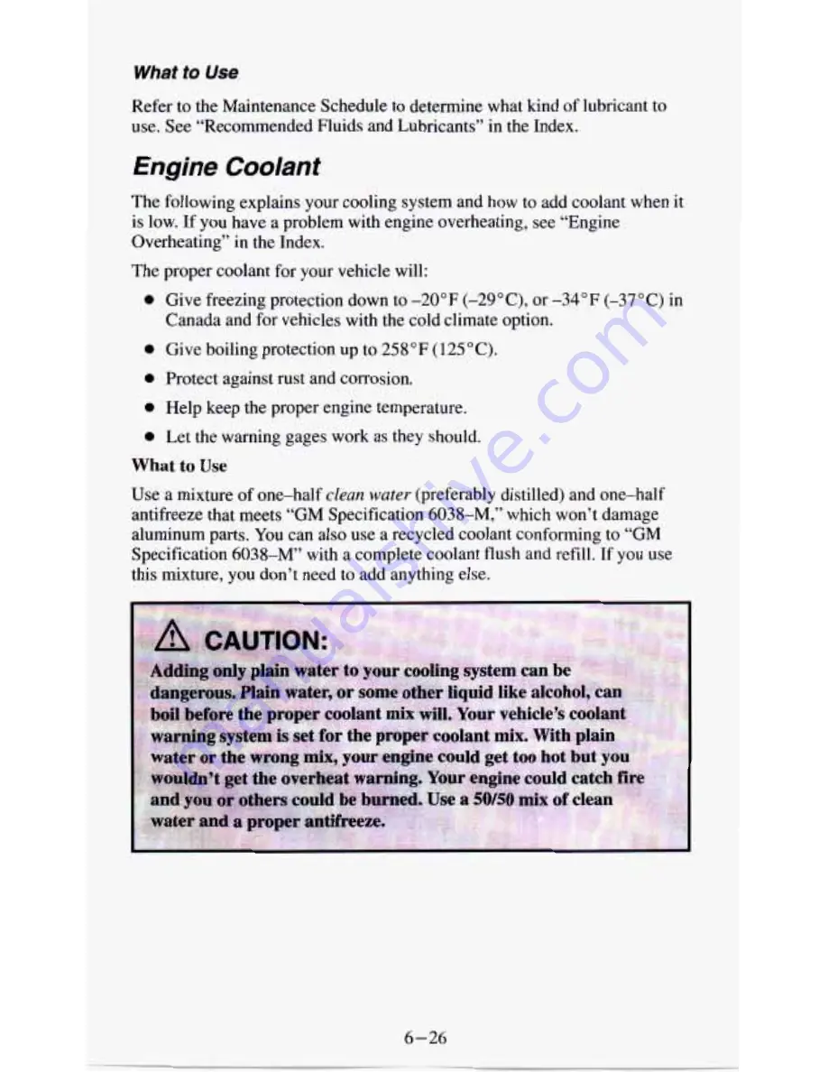 Chevrolet 1994 Astro Cargo Owner'S Manual Download Page 244