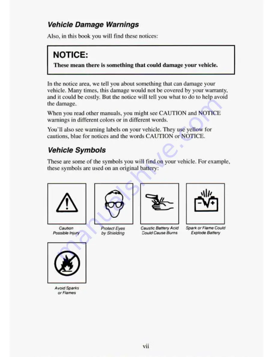 Chevrolet 1994 S-10 Pickup Owner'S Manual Download Page 9