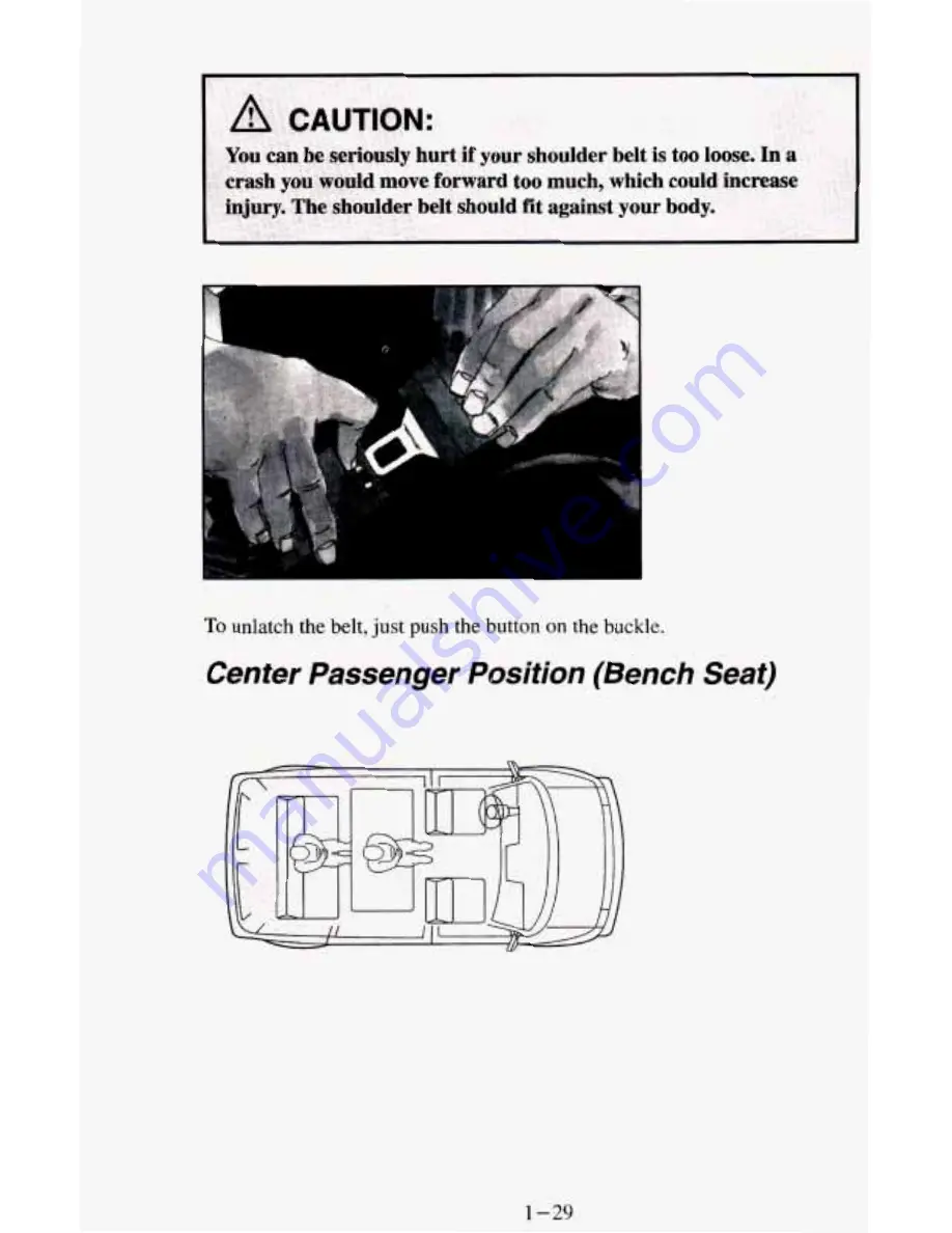 Chevrolet 1995 Astro Cargo Owner'S Manual Download Page 41