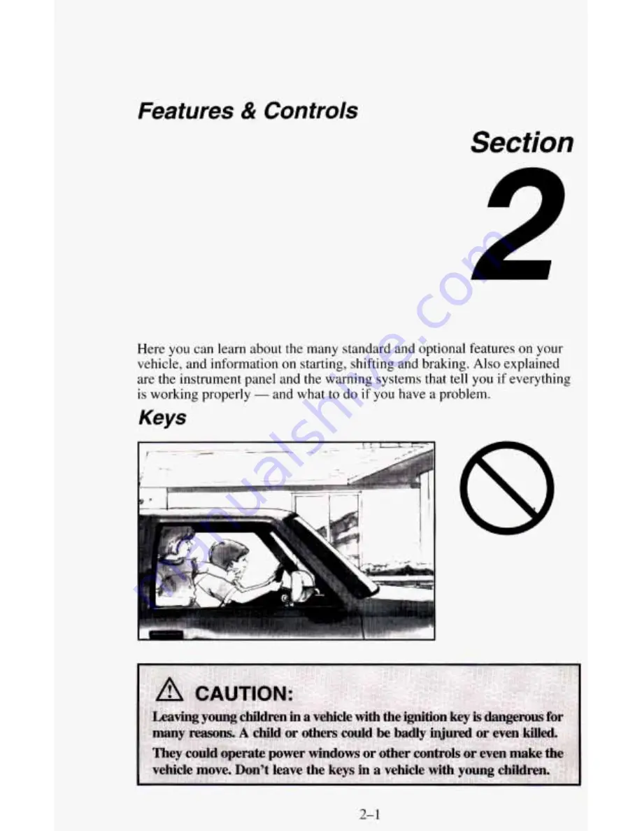 Chevrolet 1995 Astro Cargo Owner'S Manual Download Page 55