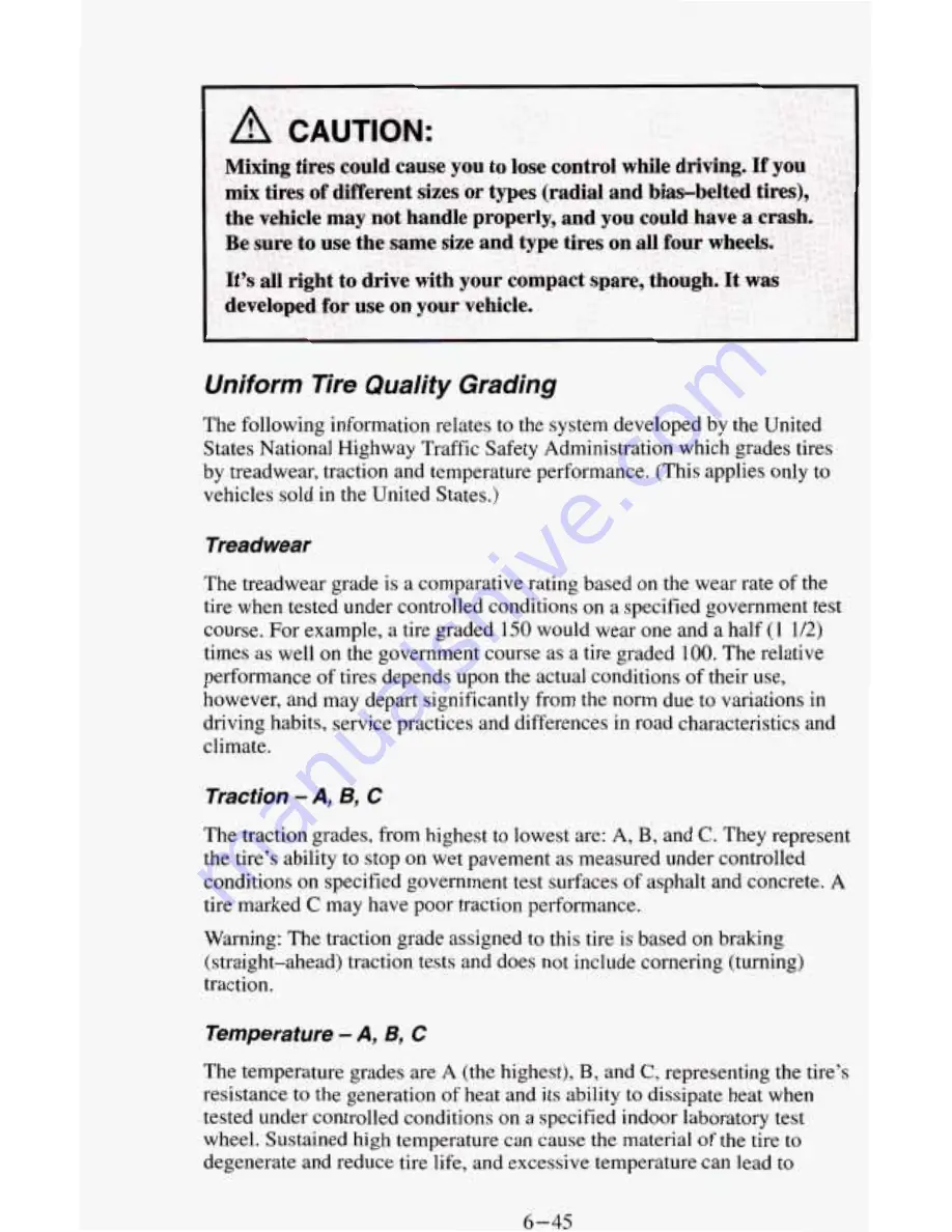 Chevrolet 1995 Astro Cargo Owner'S Manual Download Page 253