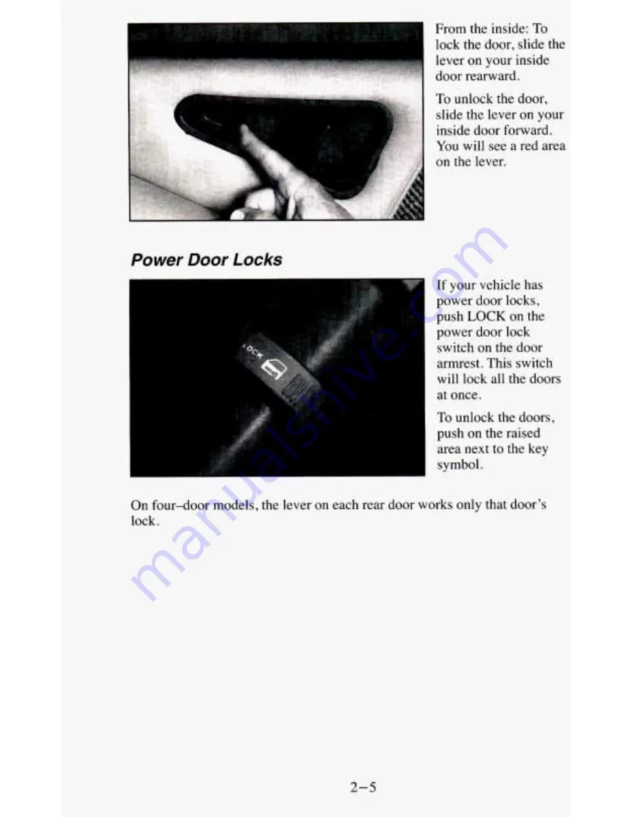 Chevrolet 1995 Blazer Owner'S Manual Download Page 57