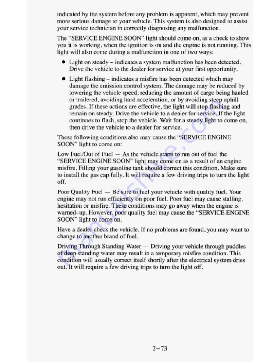 Chevrolet 1995 Blazer Owner'S Manual Download Page 125