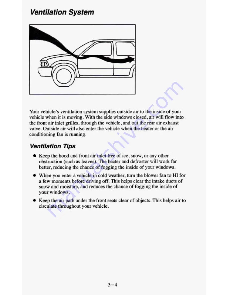 Chevrolet 1995 Blazer Owner'S Manual Download Page 138