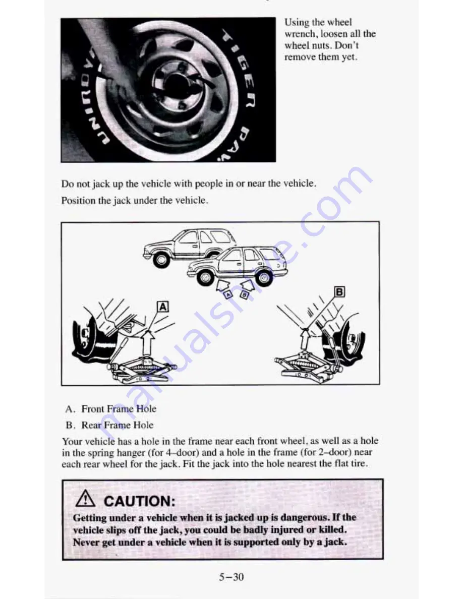 Chevrolet 1995 Blazer Скачать руководство пользователя страница 232