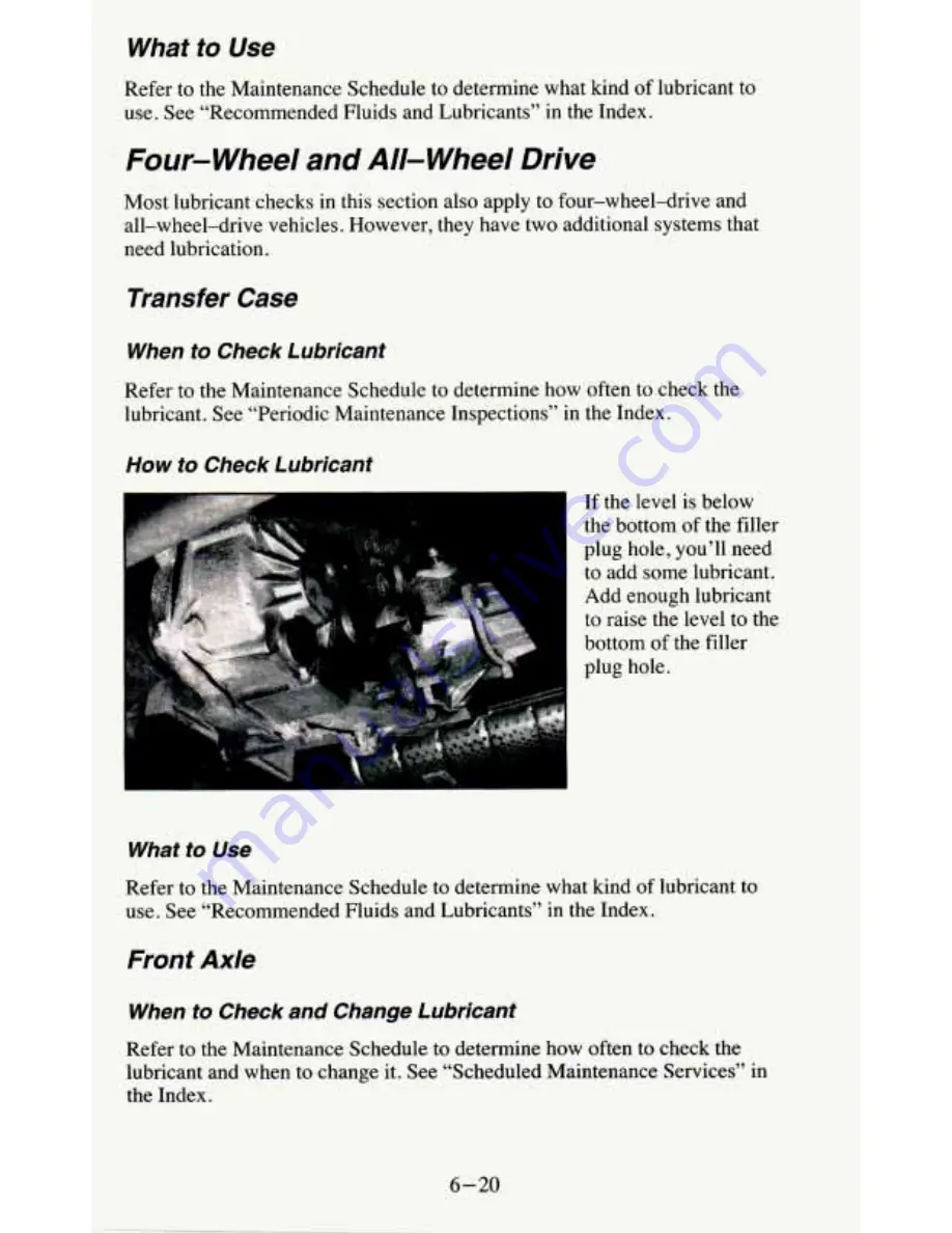 Chevrolet 1995 Blazer Owner'S Manual Download Page 260