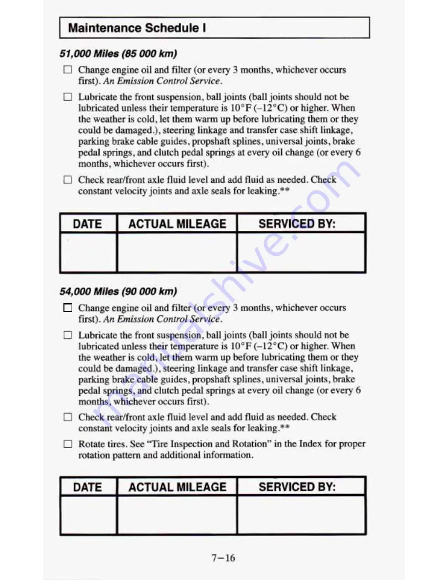 Chevrolet 1995 Blazer Owner'S Manual Download Page 328