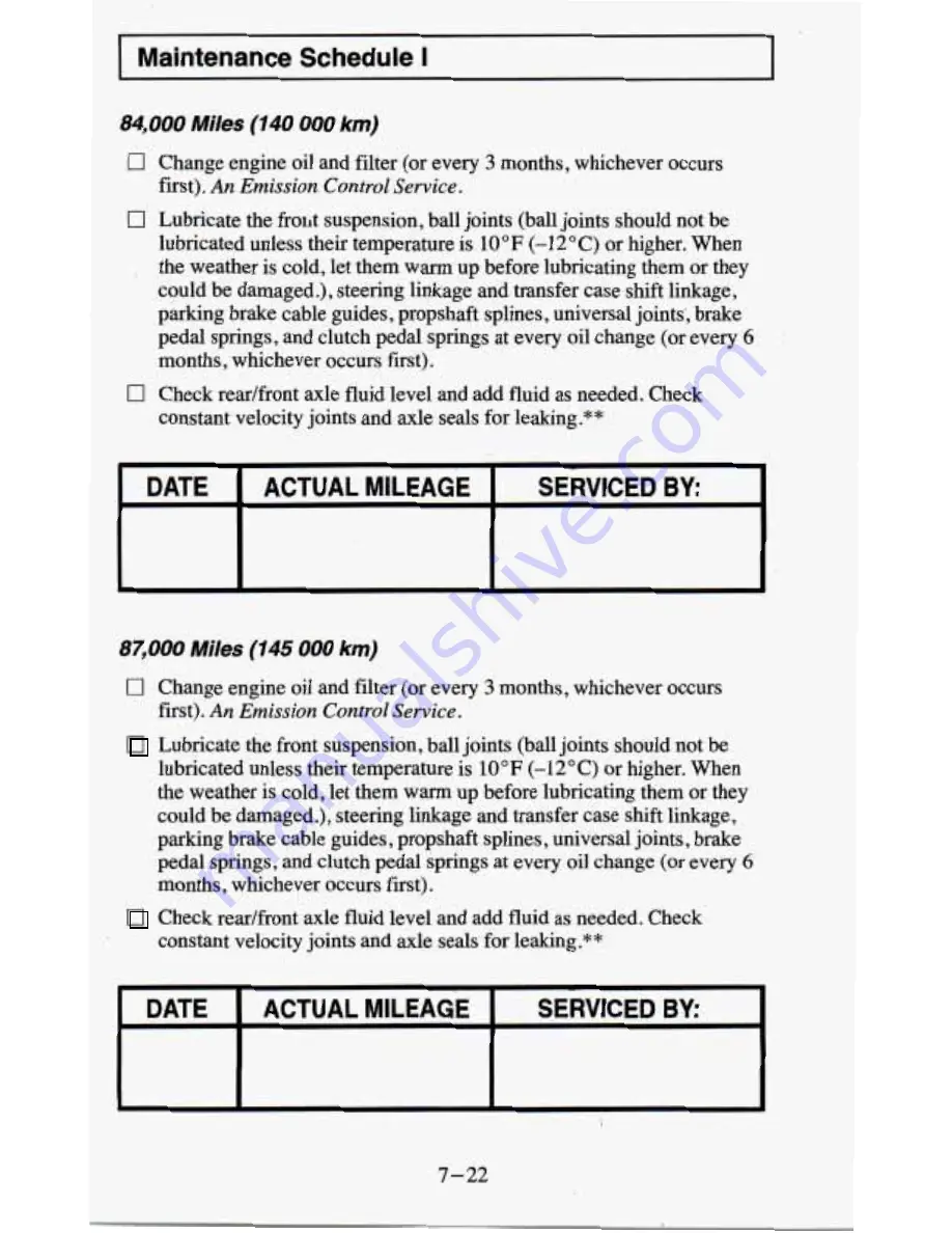 Chevrolet 1995 Blazer Owner'S Manual Download Page 334