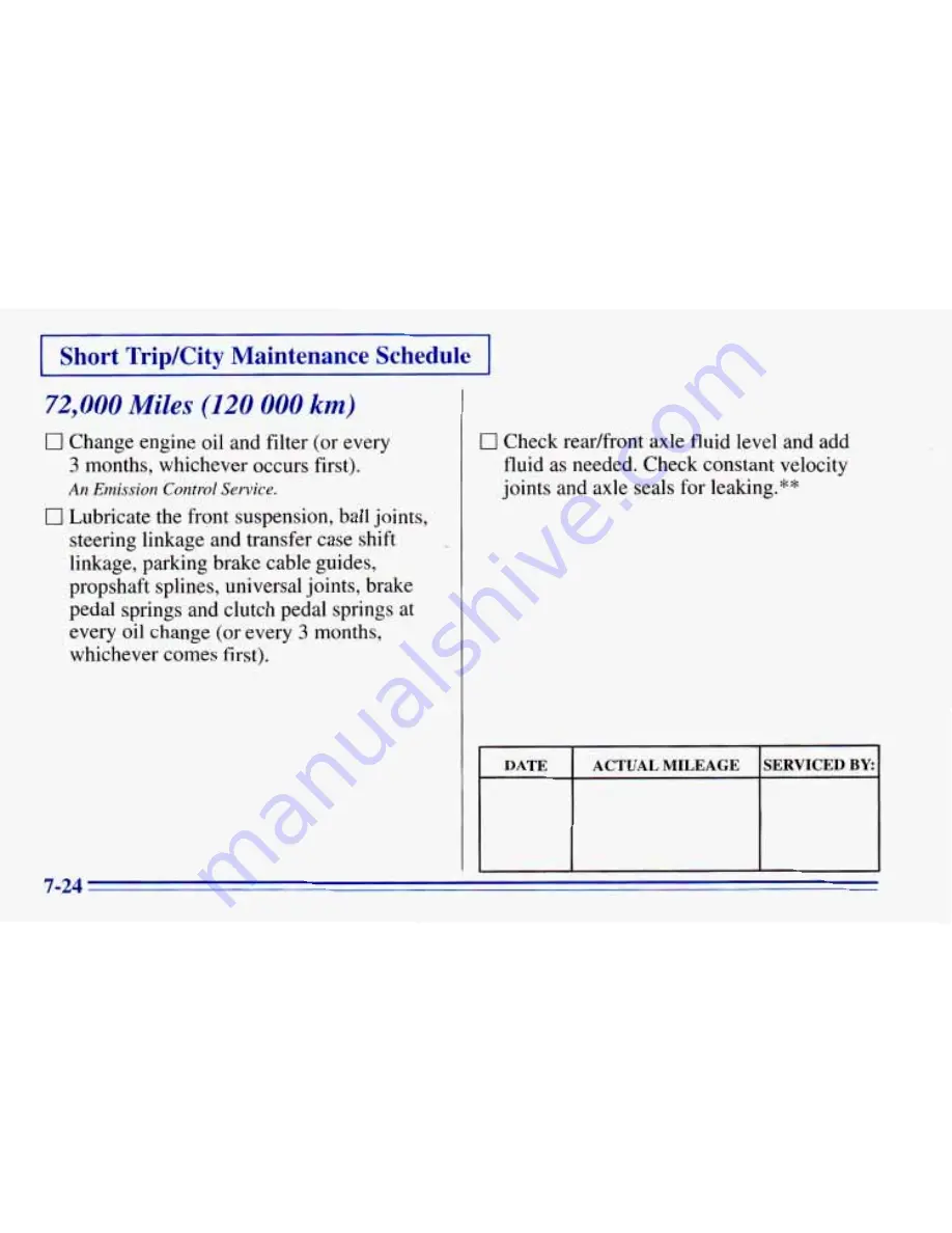 Chevrolet 1996 Blazer Owner'S Manual Download Page 336