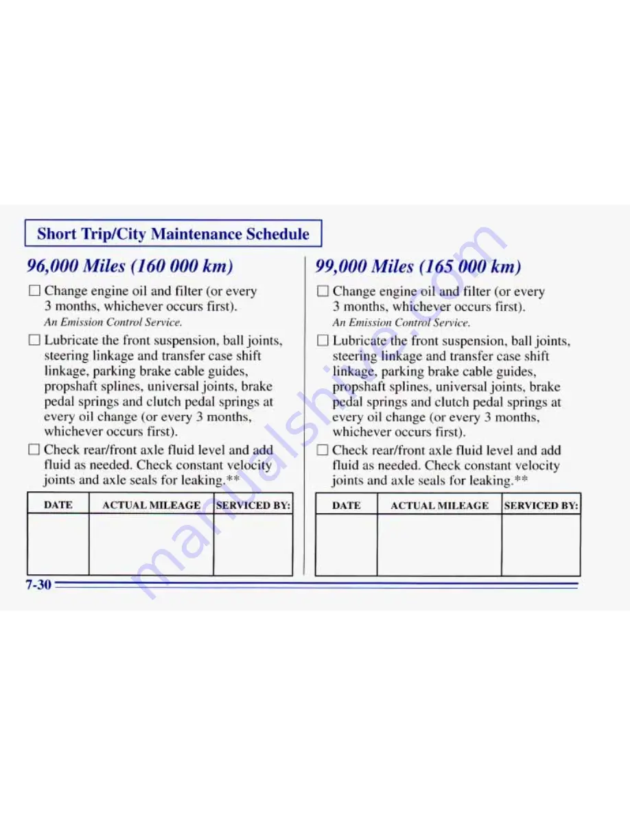 Chevrolet 1996 Blazer Owner'S Manual Download Page 342