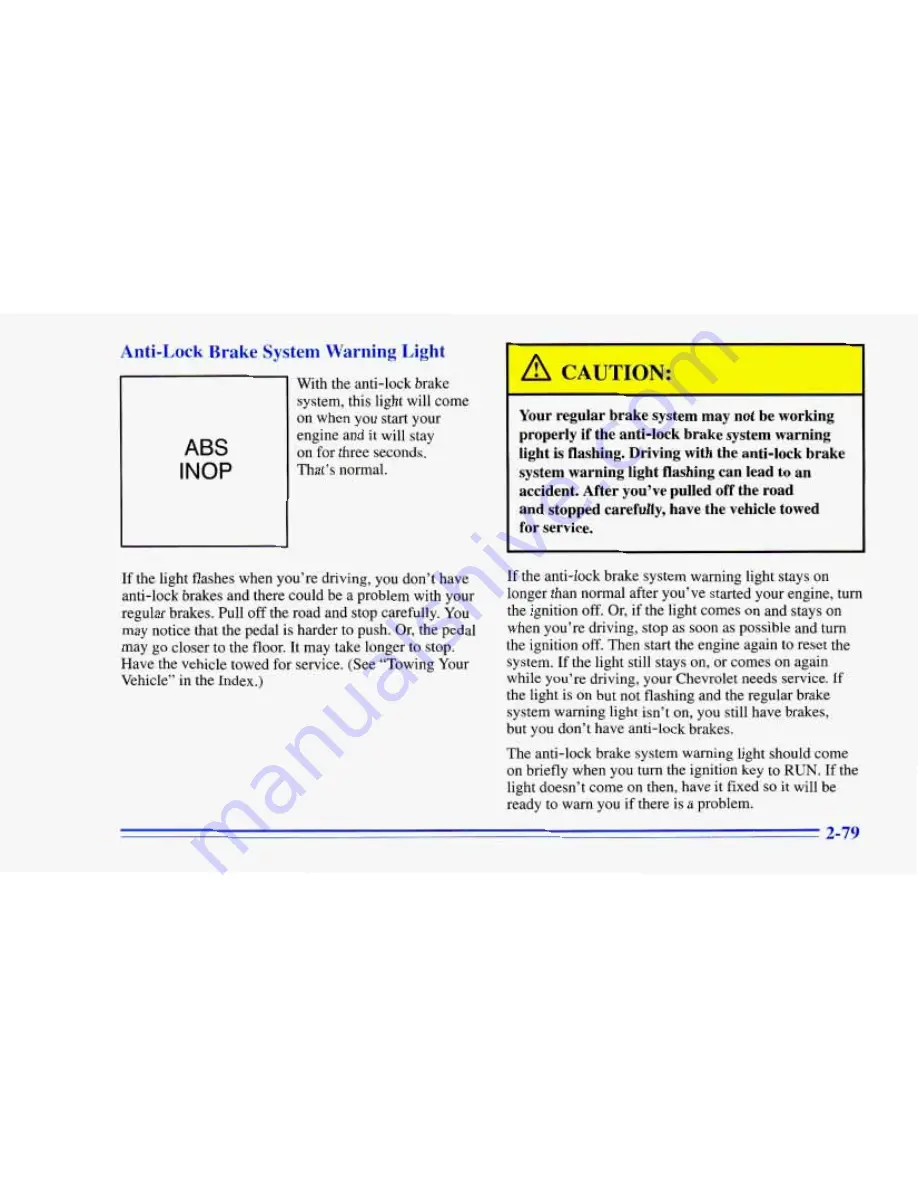 Chevrolet 1996 Camaro Owner'S Manual Download Page 134