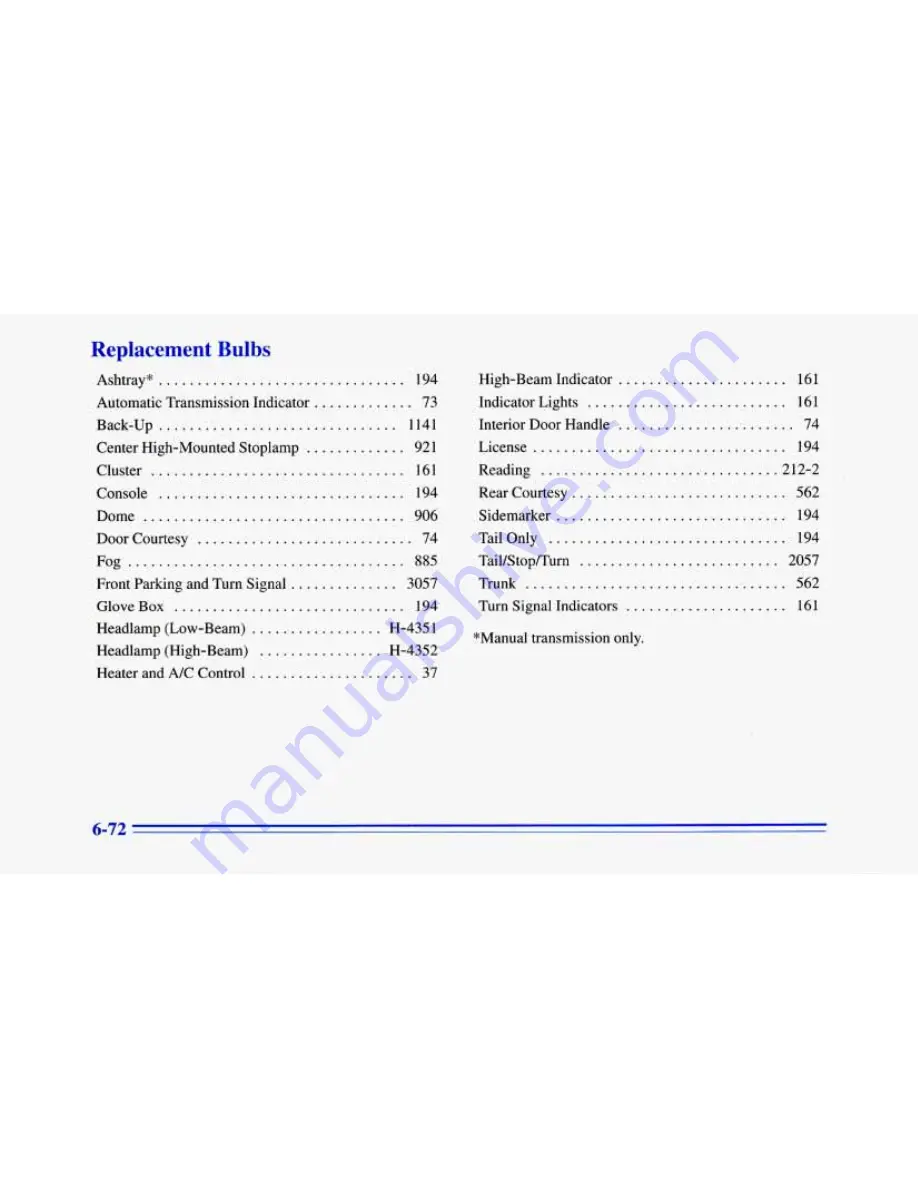 Chevrolet 1996 Camaro Owner'S Manual Download Page 323