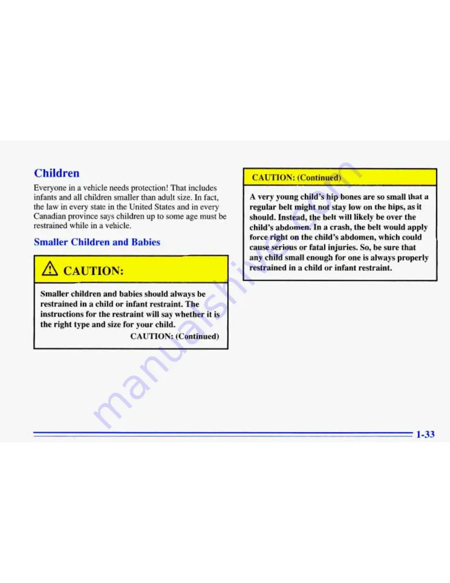 Chevrolet 1996 Cavalier Owner'S Manual Download Page 43