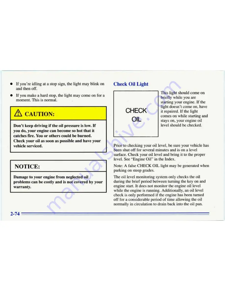 Chevrolet 1996 Cavalier Owner'S Manual Download Page 132