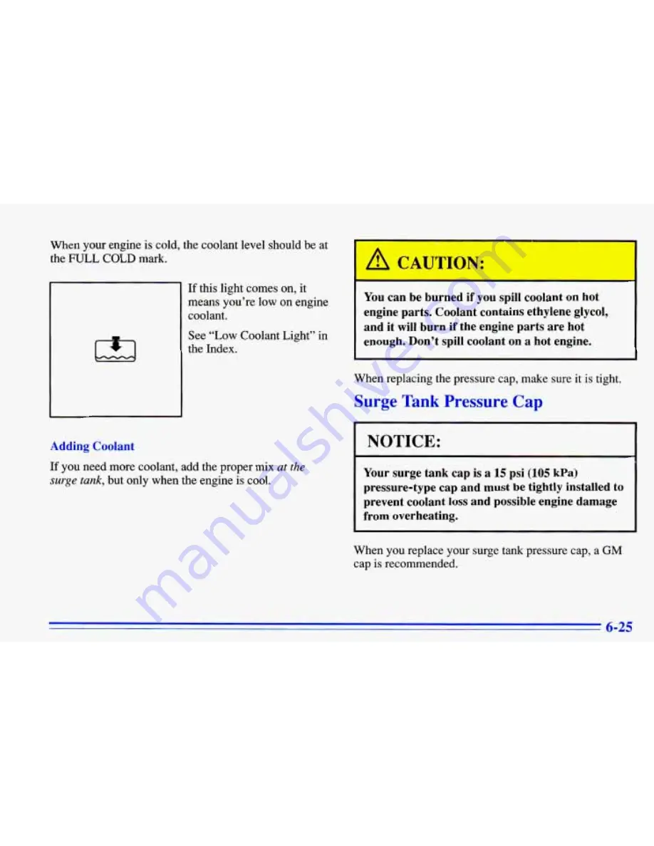 Chevrolet 1996 Cavalier Owner'S Manual Download Page 263