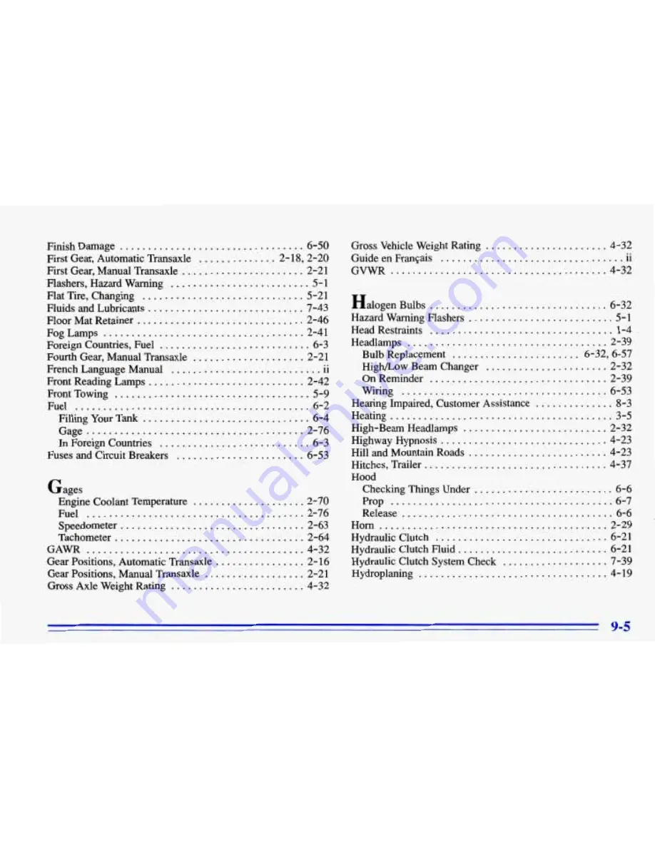 Chevrolet 1996 Cavalier Owner'S Manual Download Page 363