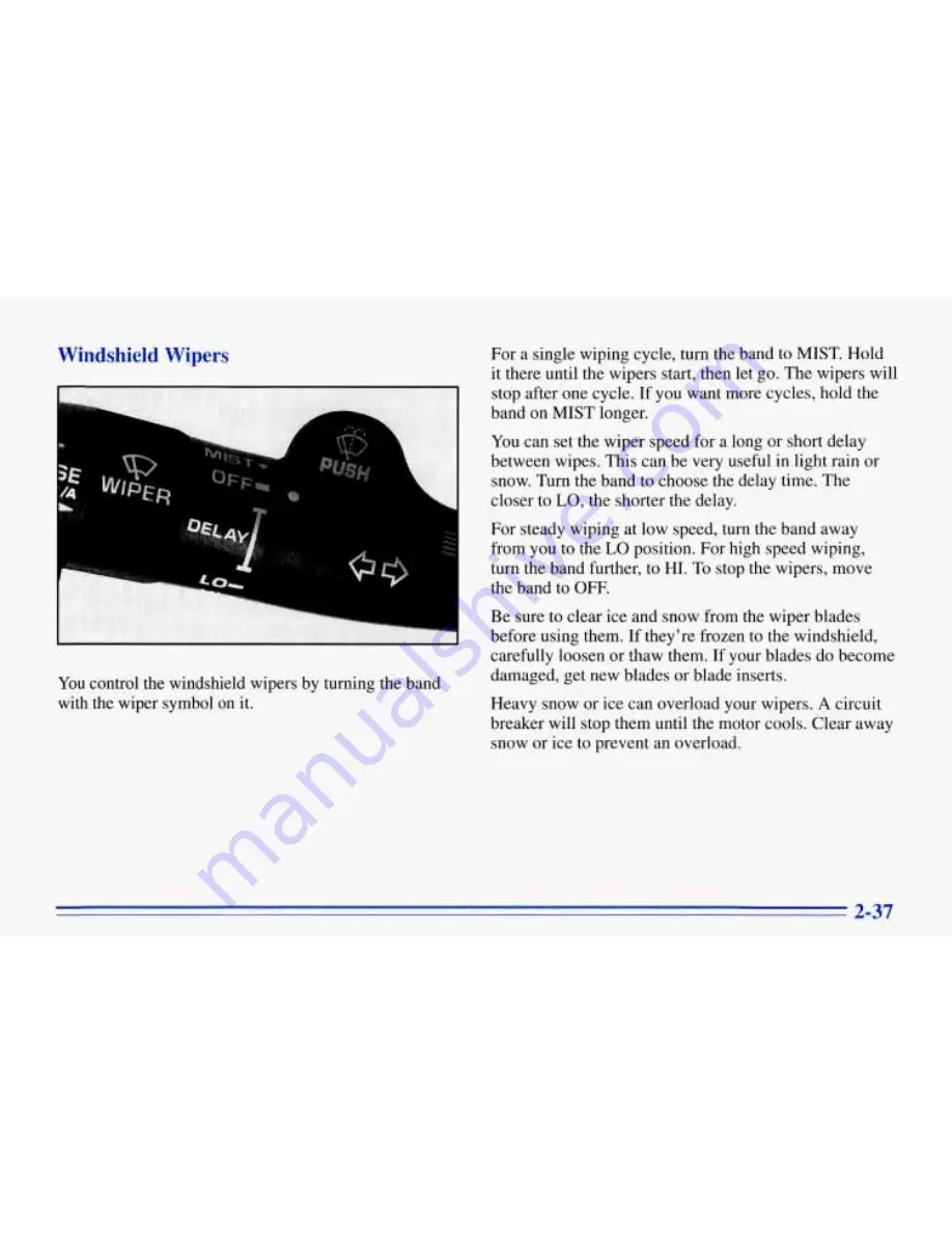 Chevrolet 1996 Corvette Owner'S Manual Download Page 80