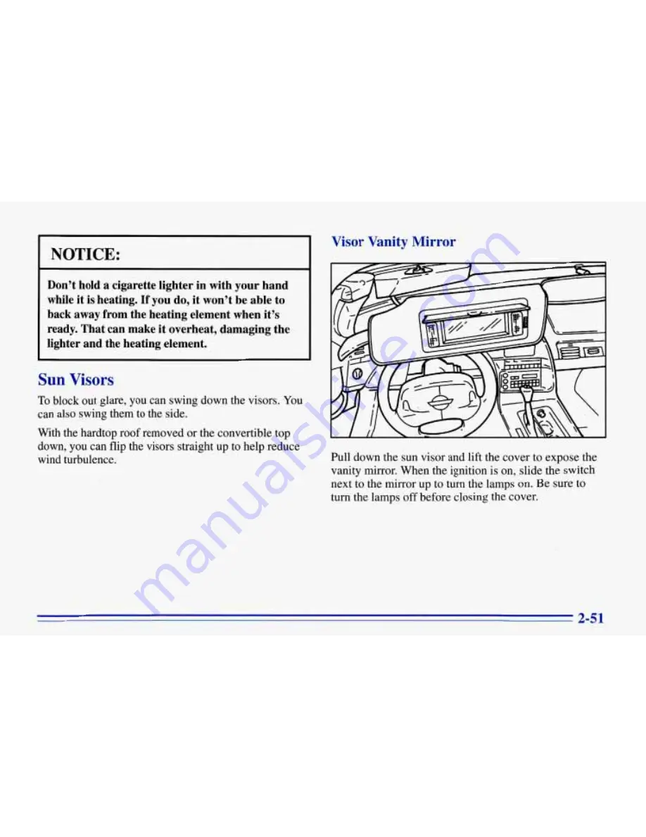 Chevrolet 1996 Corvette Owner'S Manual Download Page 94