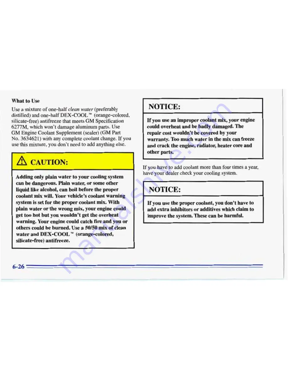 Chevrolet 1996 Corvette Owner'S Manual Download Page 257