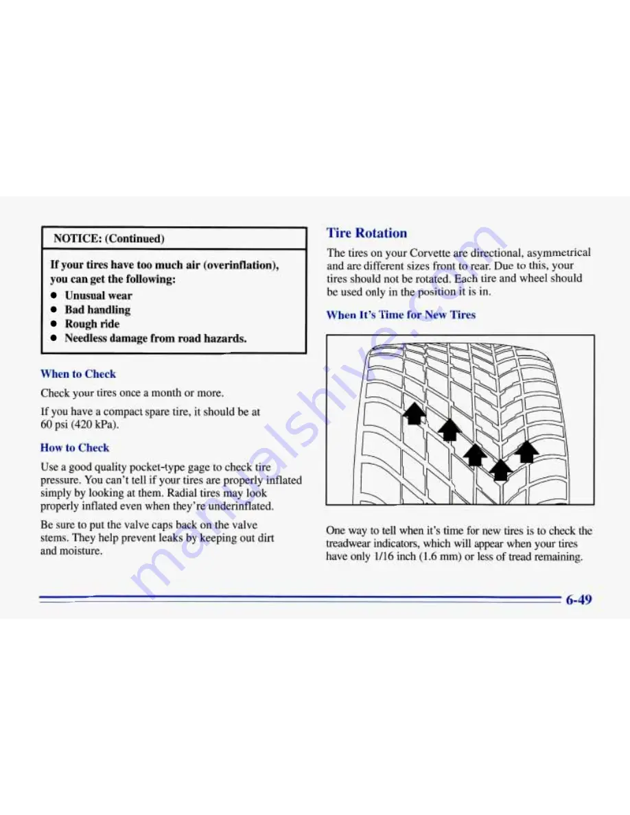 Chevrolet 1996 Corvette Owner'S Manual Download Page 280