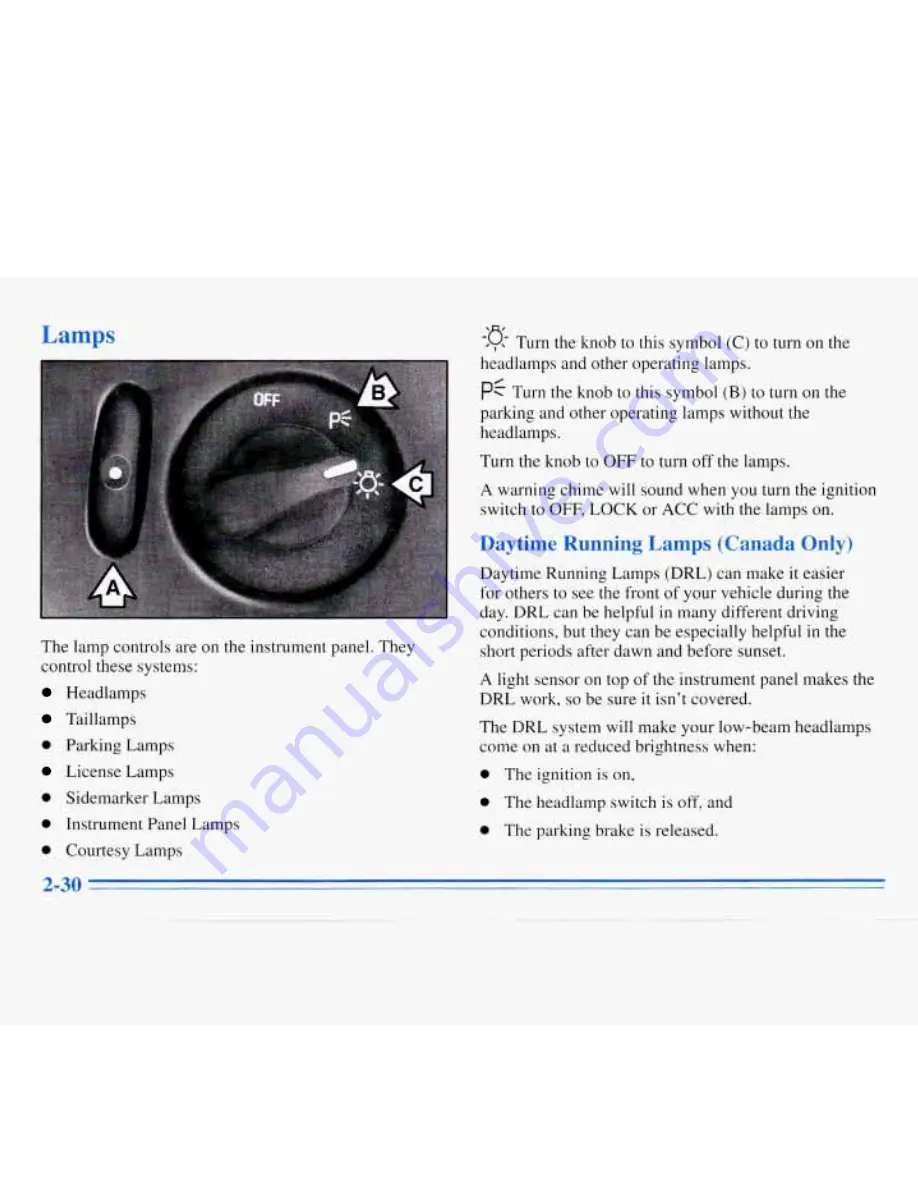 Chevrolet 1996 Monte Carlo Owner'S Manual Download Page 88