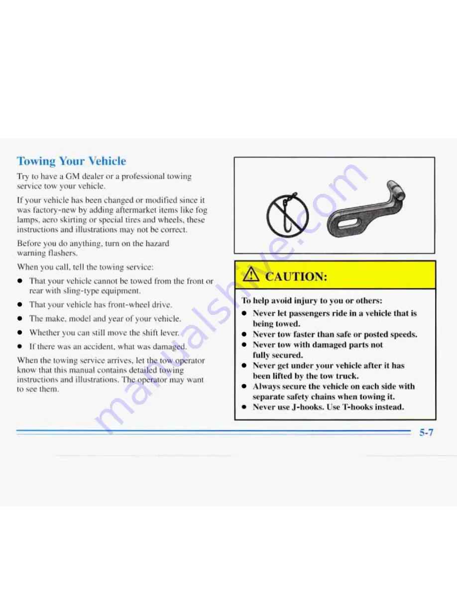 Chevrolet 1996 Monte Carlo Owner'S Manual Download Page 179