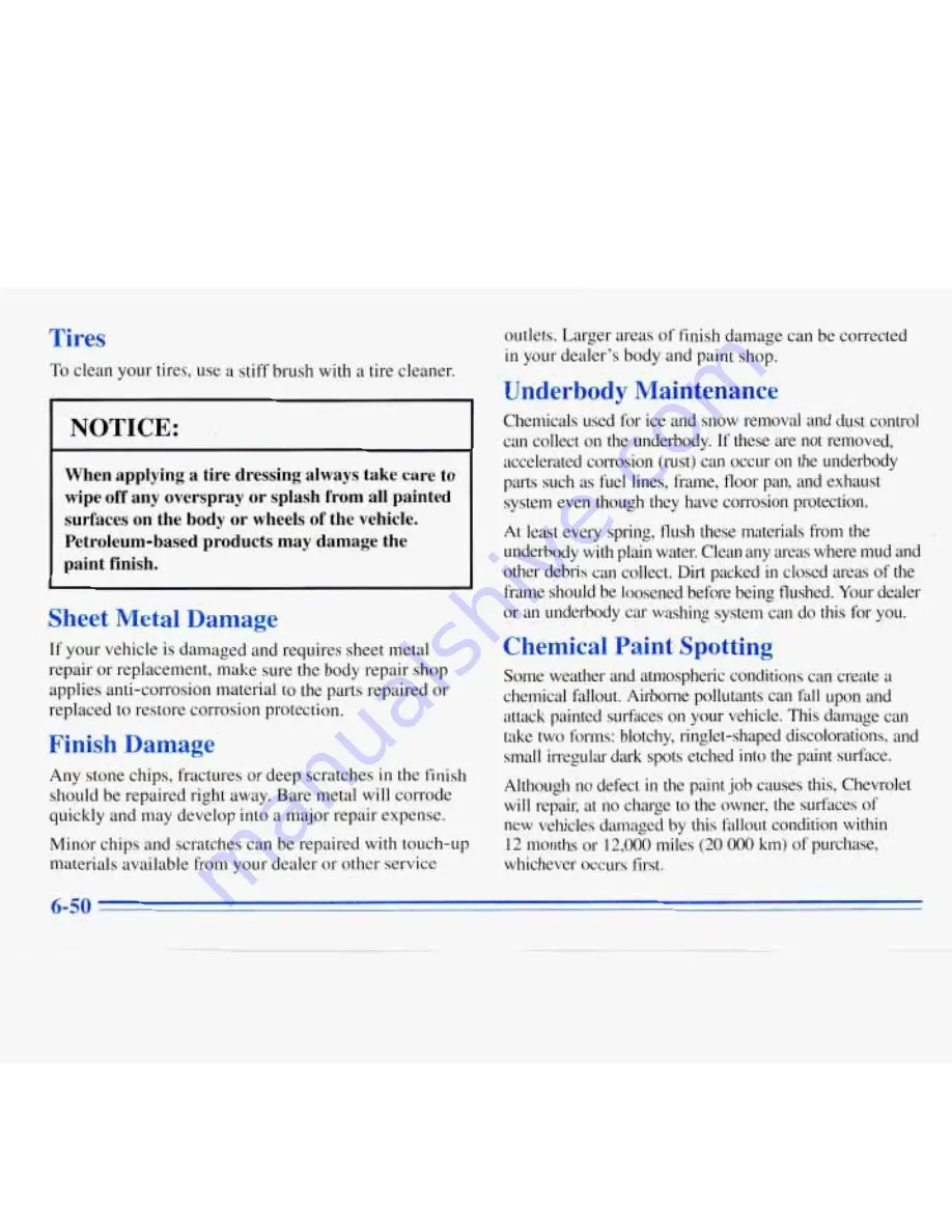 Chevrolet 1996 Monte Carlo Owner'S Manual Download Page 258