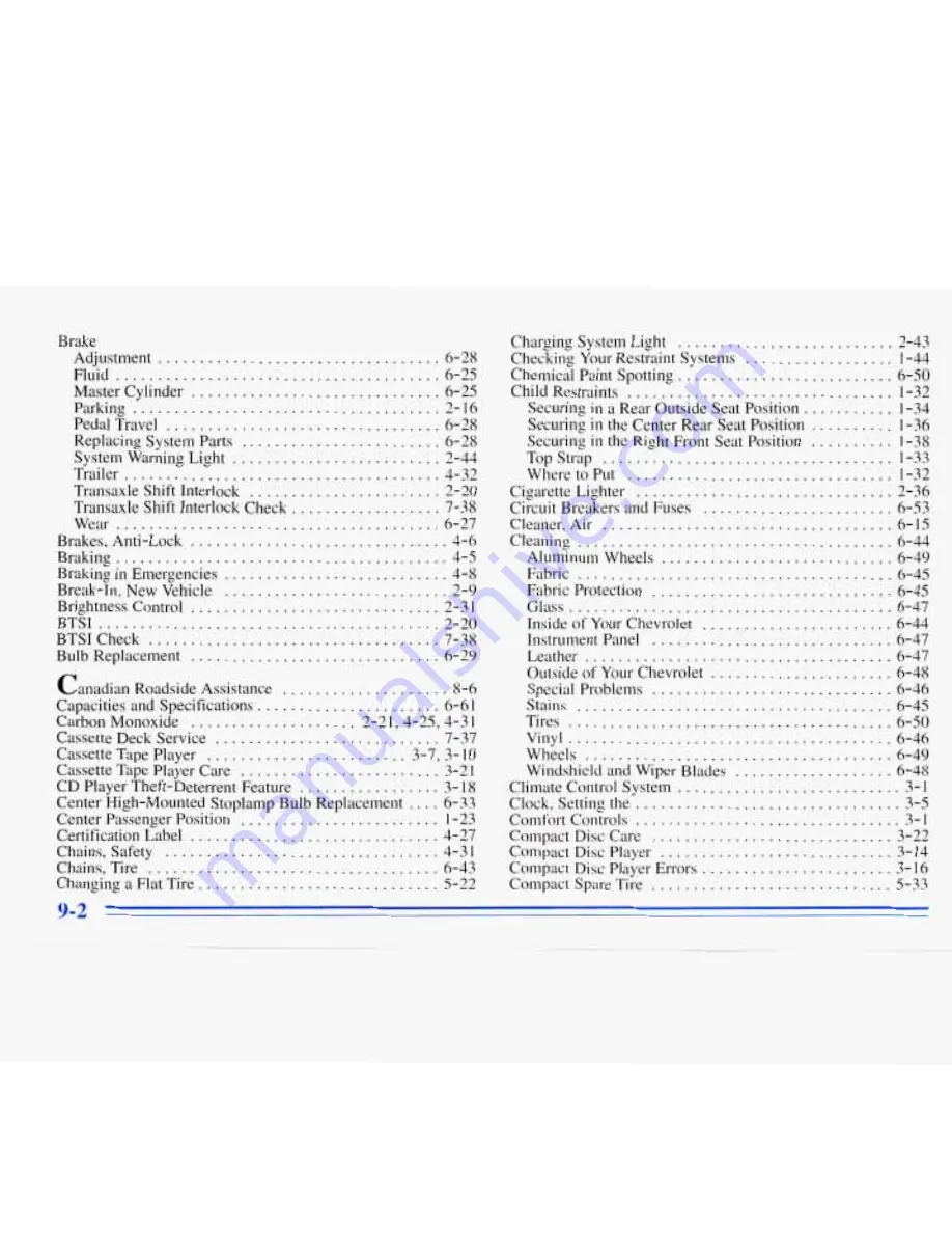 Chevrolet 1996 Monte Carlo Owner'S Manual Download Page 330