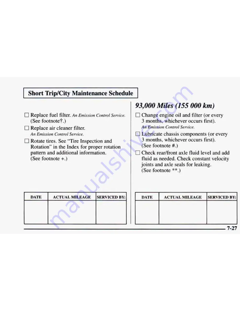 Chevrolet 1997 Astro Owner'S Manual Download Page 351