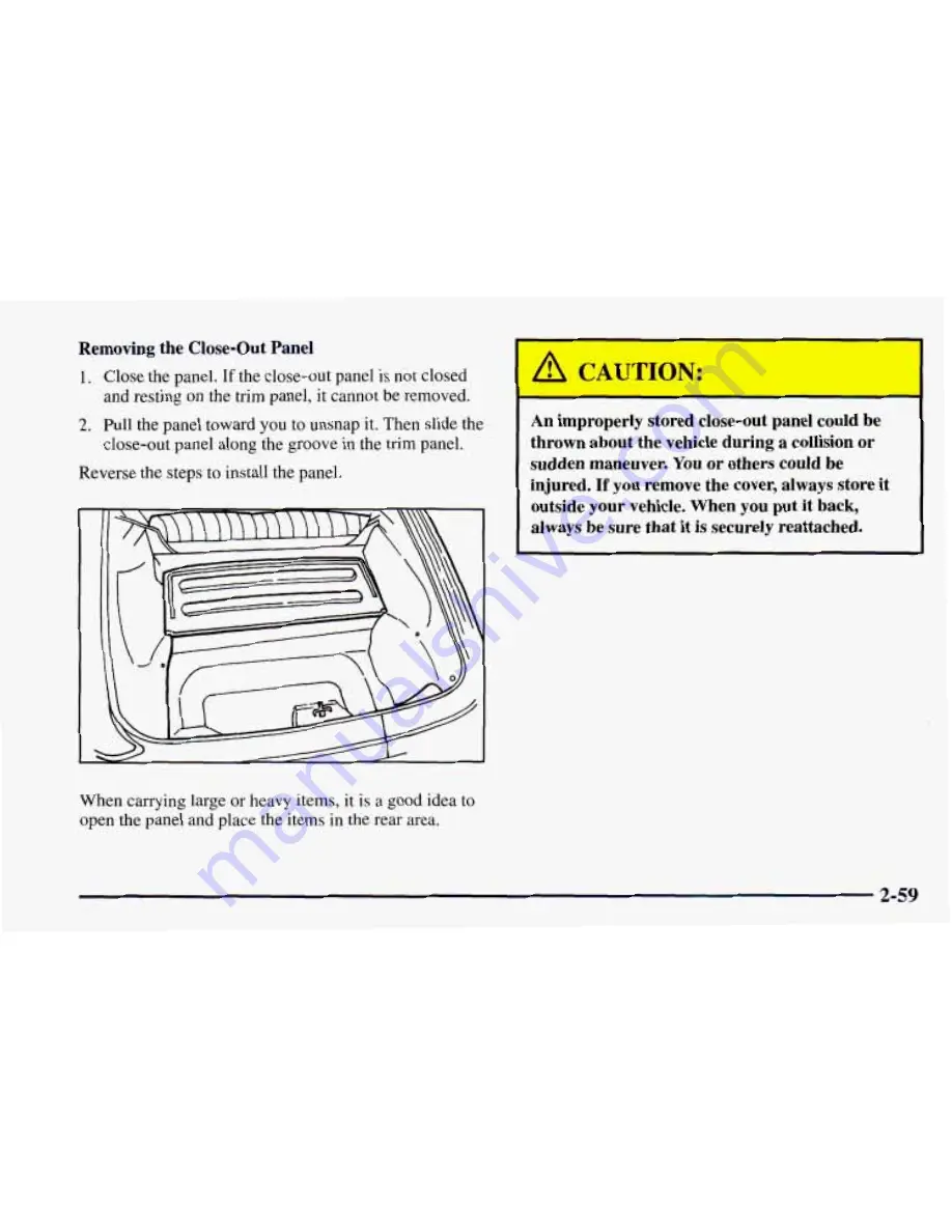 Chevrolet 1997 Camaro Owner'S Manual Download Page 109