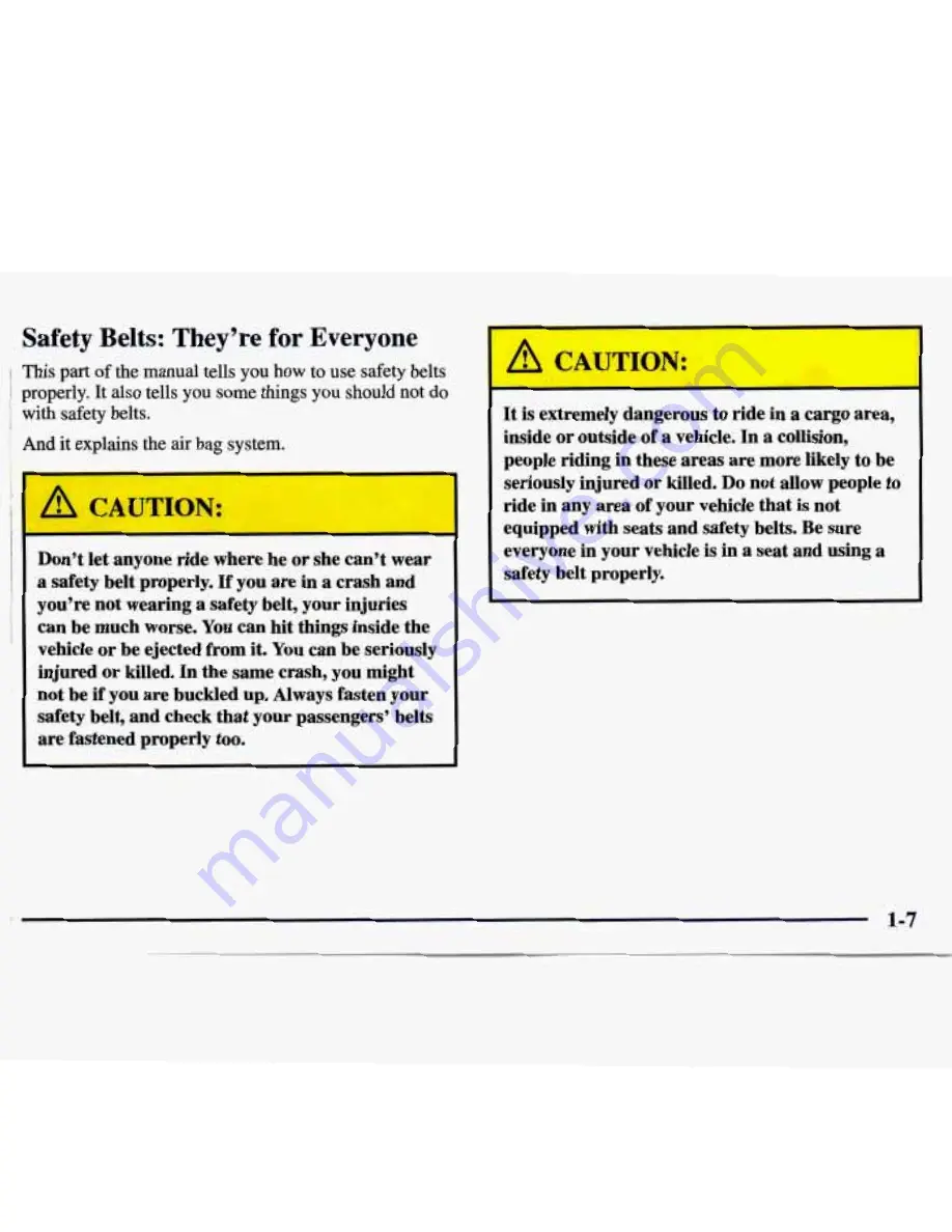 Chevrolet 1997 Monte Carlo Owner'S Manual Download Page 20