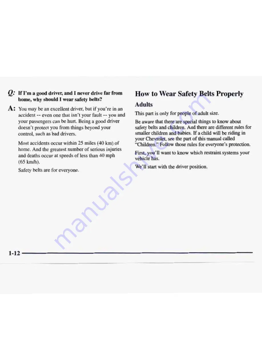 Chevrolet 1997 Monte Carlo Owner'S Manual Download Page 25