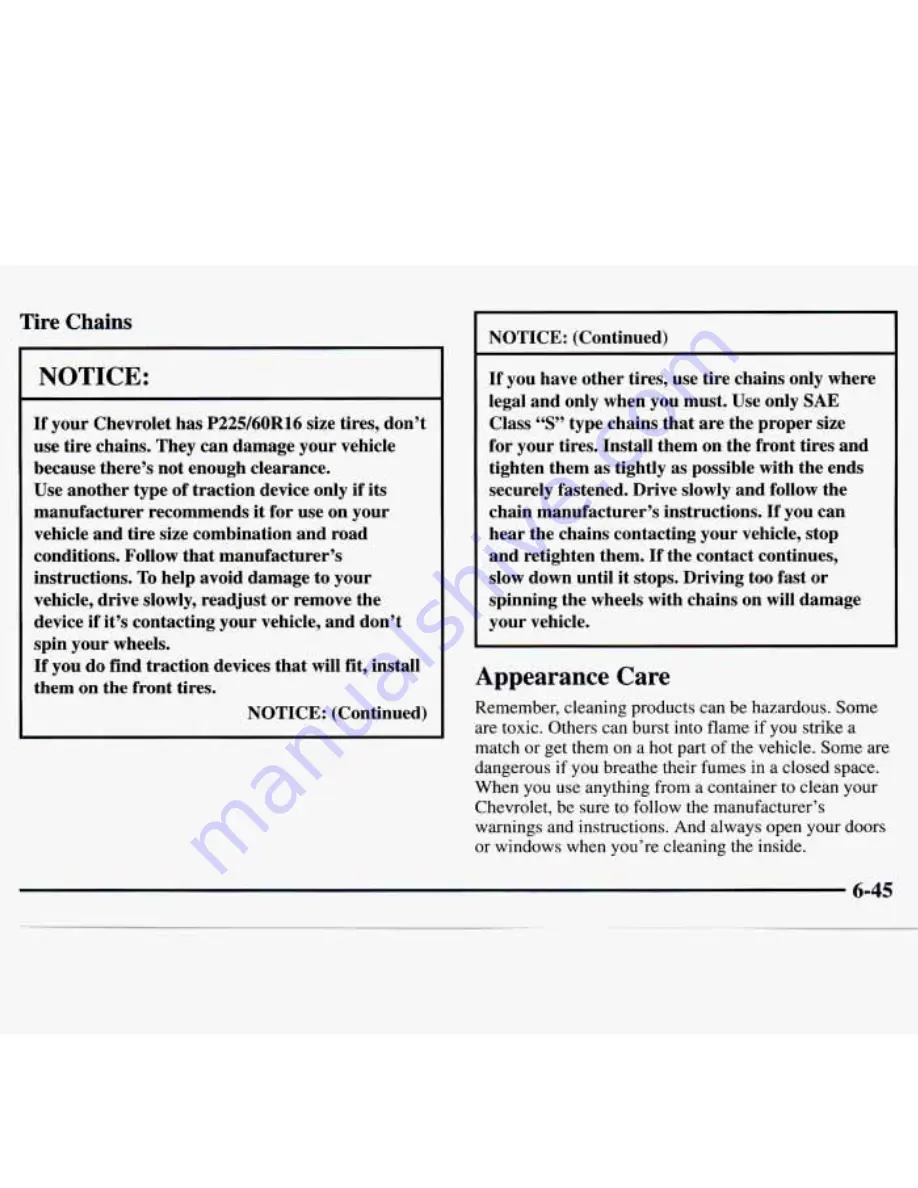 Chevrolet 1997 Monte Carlo Owner'S Manual Download Page 260