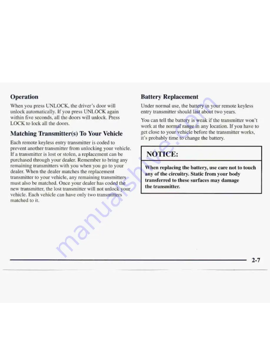 Chevrolet 1997 S-Series Owner'S Manual Download Page 54