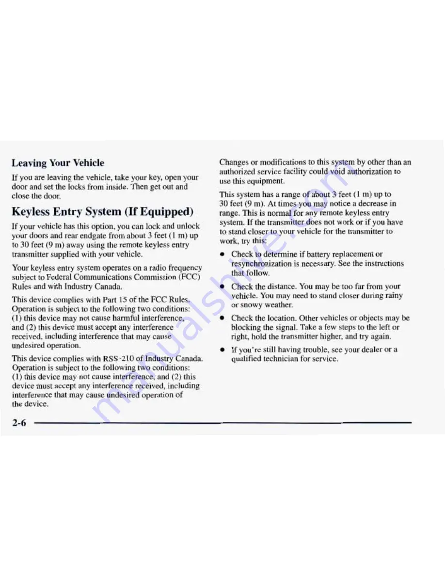 Chevrolet 1998 Blazer Owner'S Manual Download Page 80