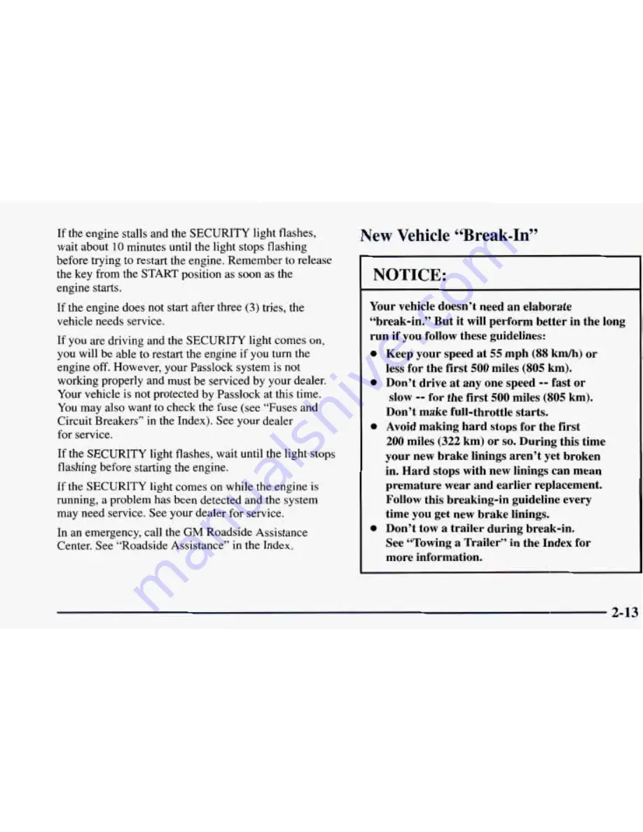 Chevrolet 1998 Blazer Owner'S Manual Download Page 87