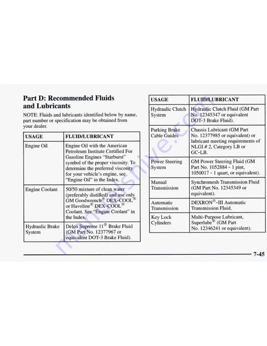 Chevrolet 1998 Blazer Owner'S Manual Download Page 381