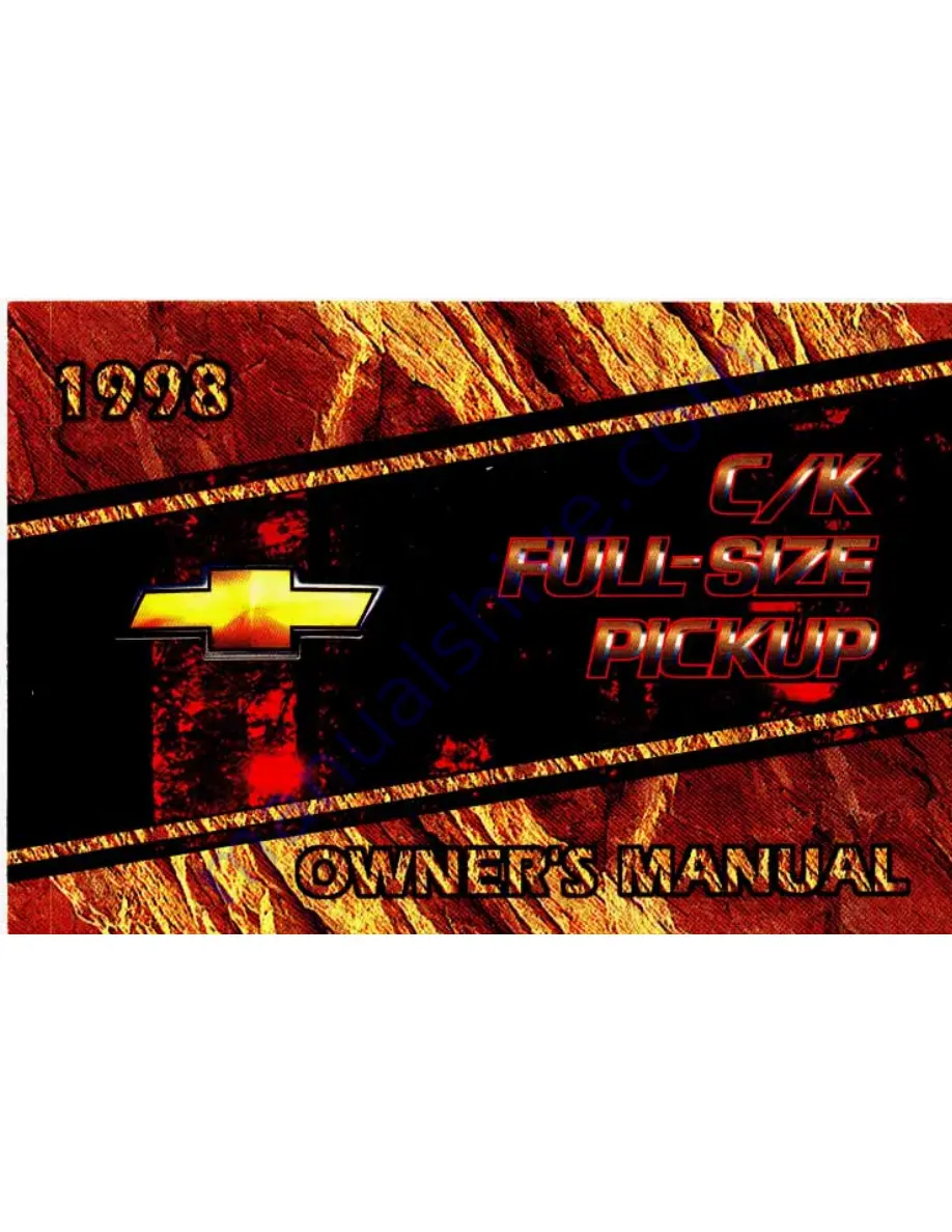 Chevrolet 1998 C/K Full-Size Pickup Owner'S Manual Download Page 1