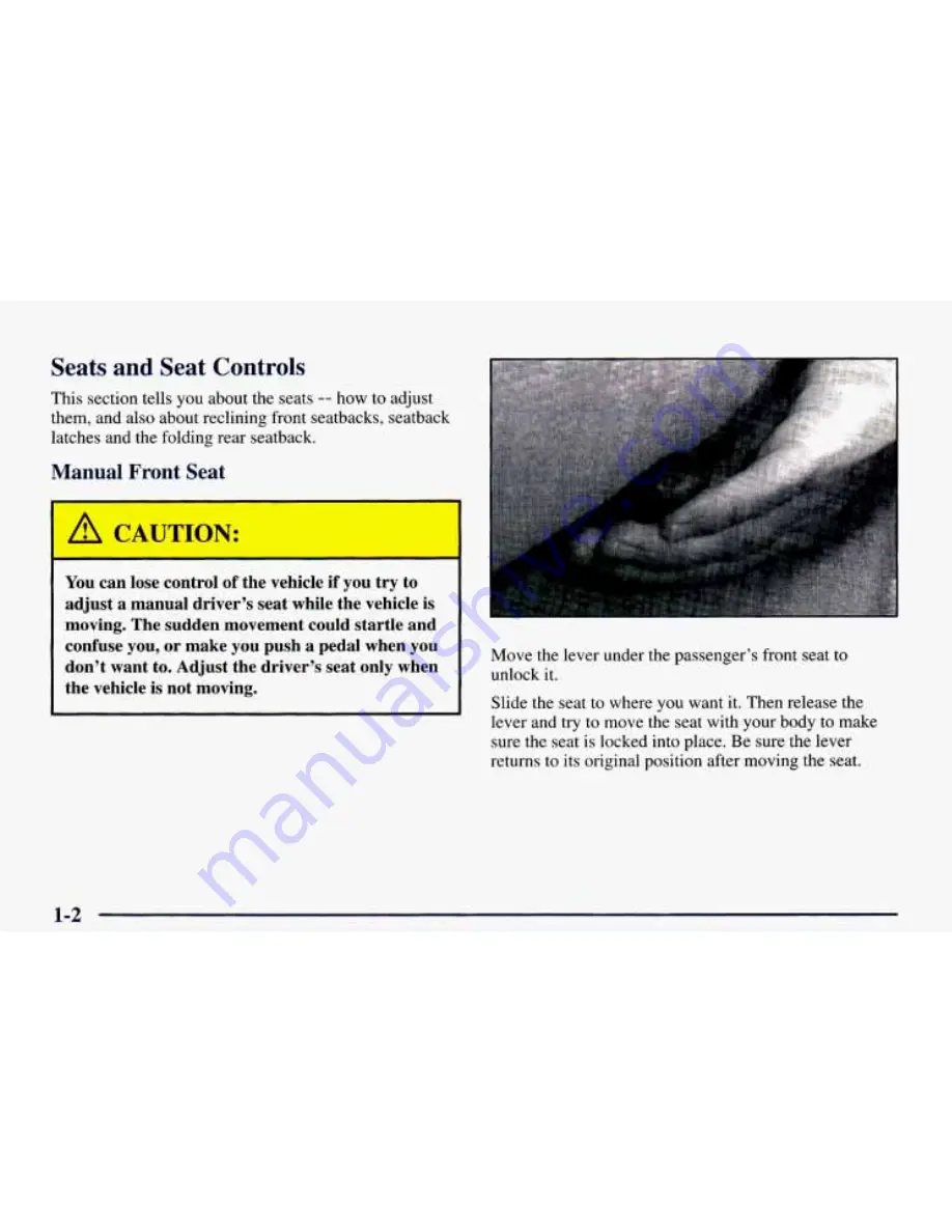 Chevrolet 1998 Camaro Owner'S Manual Download Page 22