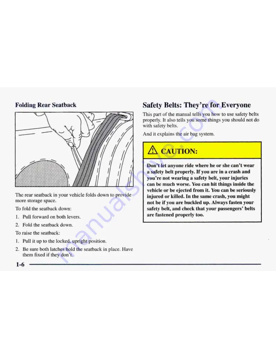 Chevrolet 1998 Camaro Owner'S Manual Download Page 26